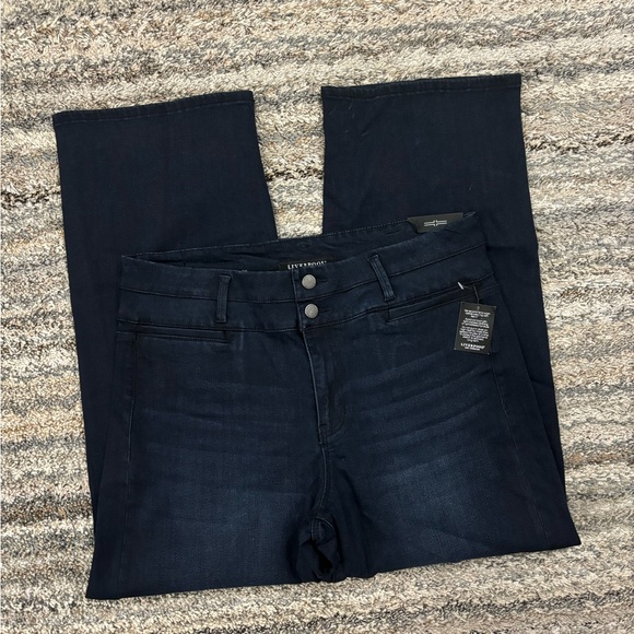 Liverpool The Wide Leg Jeans Sz 14/32 NWT | Liverpool Dark Wash Wide Leg Jeans- - Picture 13 of 16